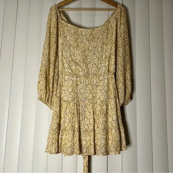 Tart XS - S Snakeskin Off-Shoulder Dress - Picture 4 of 6